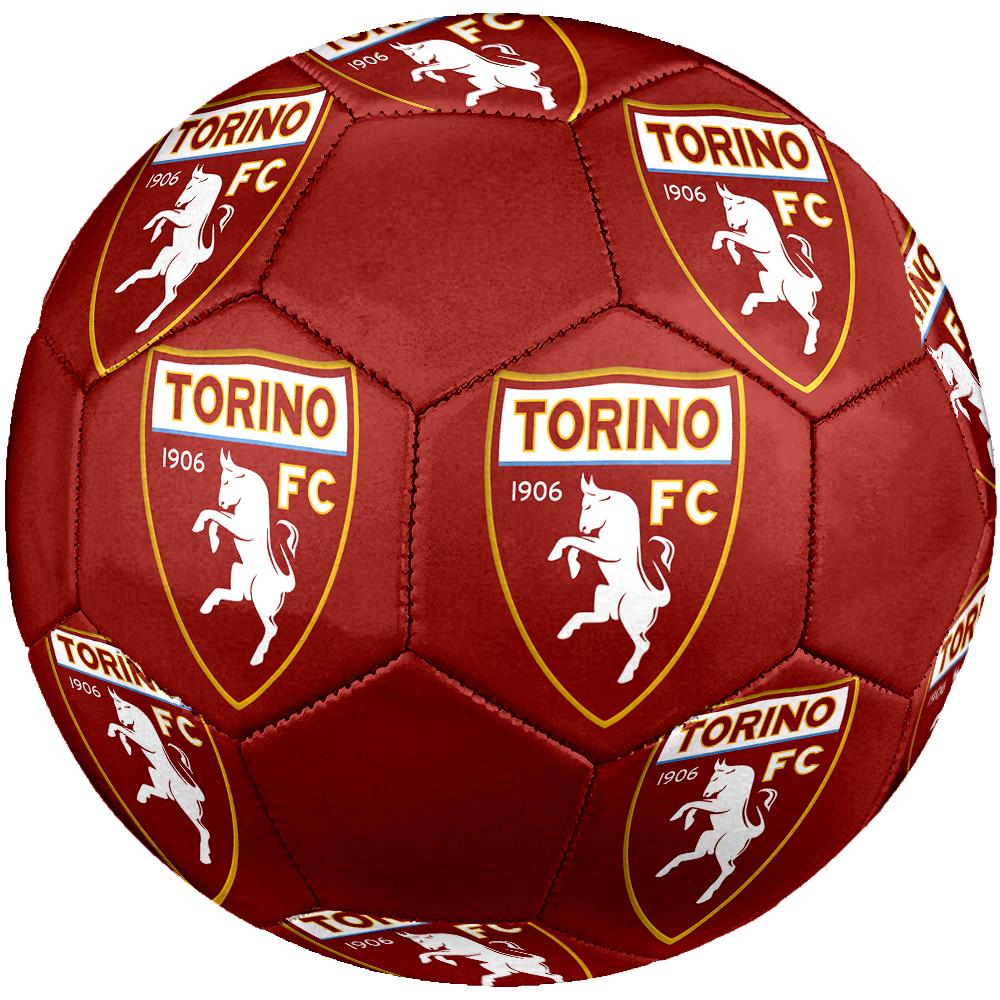 Pallone da Calcio Torino FC, colorato, adatto a tutte le età, cucito a macchina, materiale PVC, qualità da competizione, resistente e ad alto rimbalzo