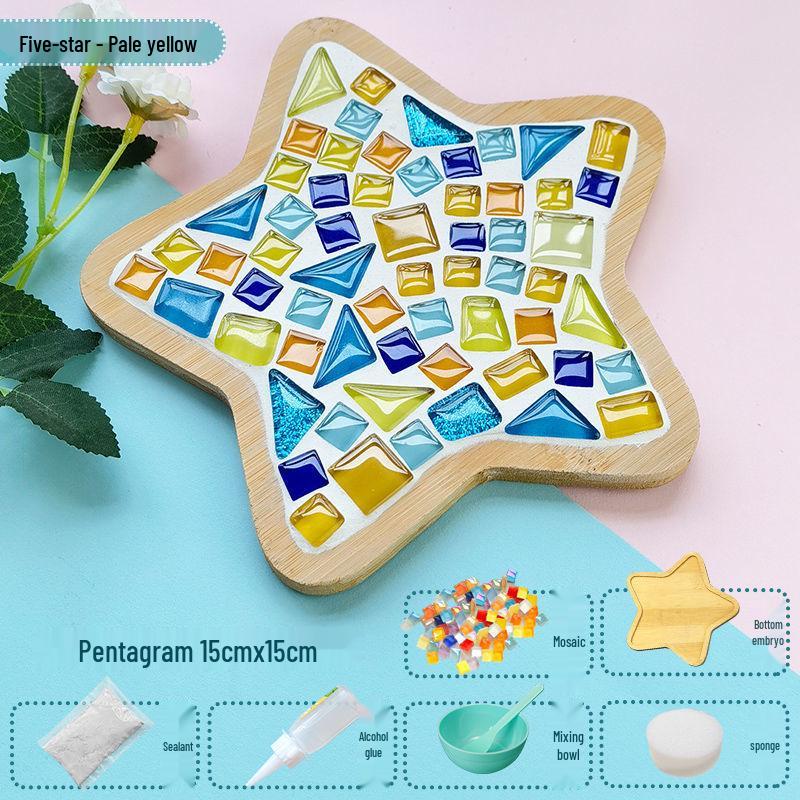 Handmade Mosaic Coaster DIY Kit for Students – Perfect for Mother's Day & Kindergarten Activities