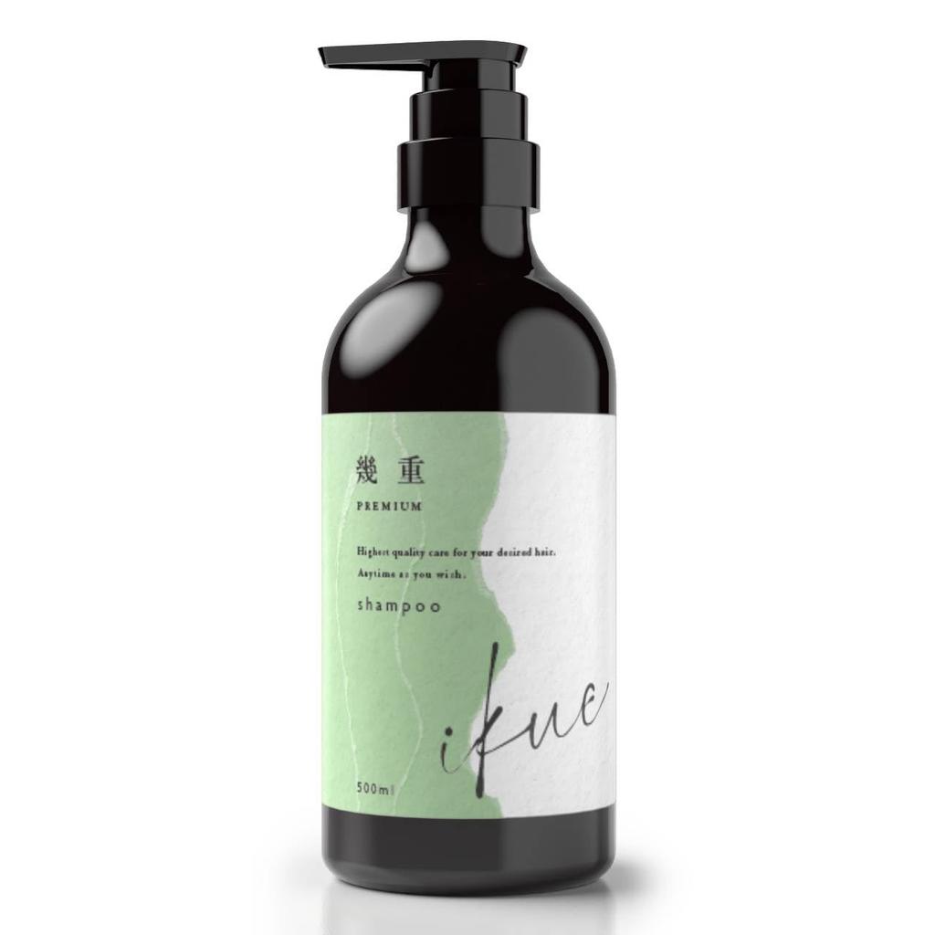 Ikuju Premium Salon for Gray Hair Reduces and Promotes for Women in Their 40s Shampoo, 500ml, Grade, Hair, Loss, Dryness, Shine, Anti-Aging,