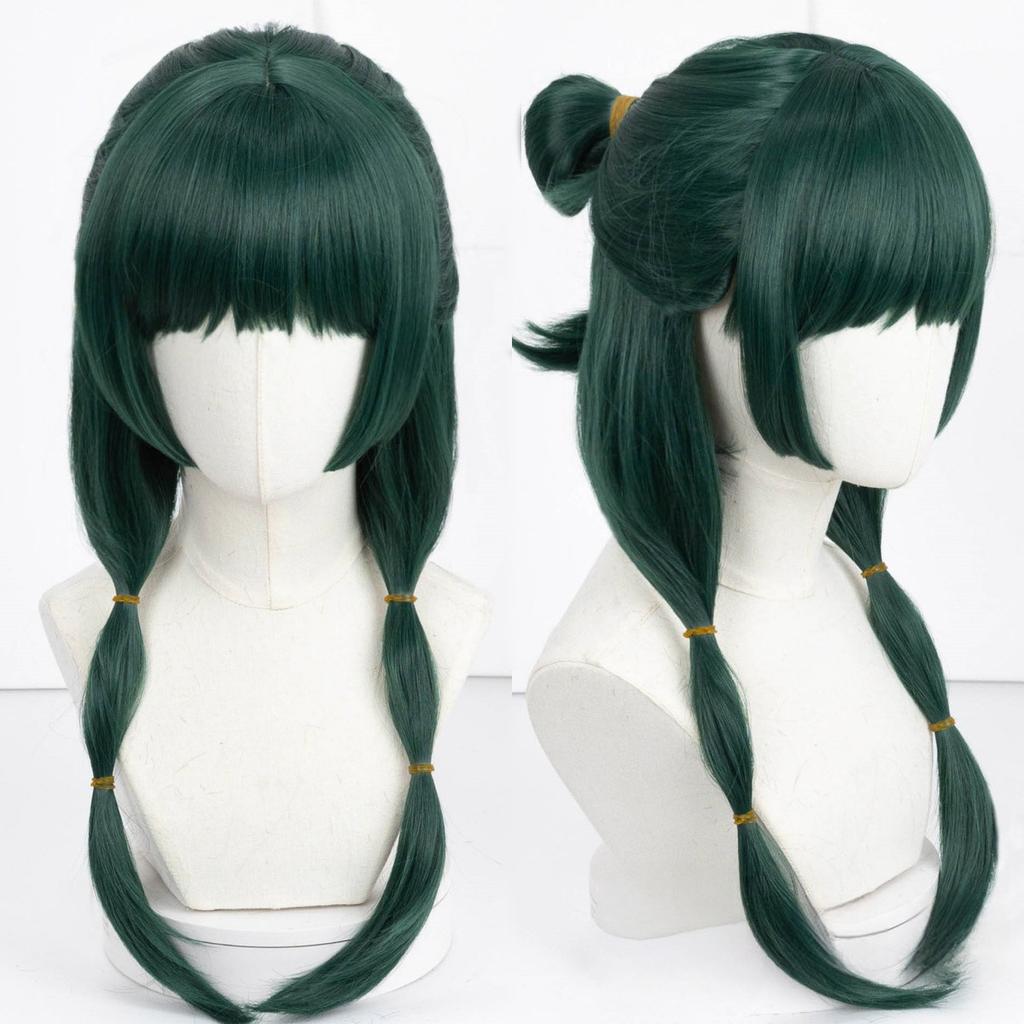 Maomao Cosplay Paruka Deníky lékárnice Kusuriya No Hitorigoto Anime Zelené Syntetické Vlasy Tepelně Odolná Dámská Čepice na Halloween