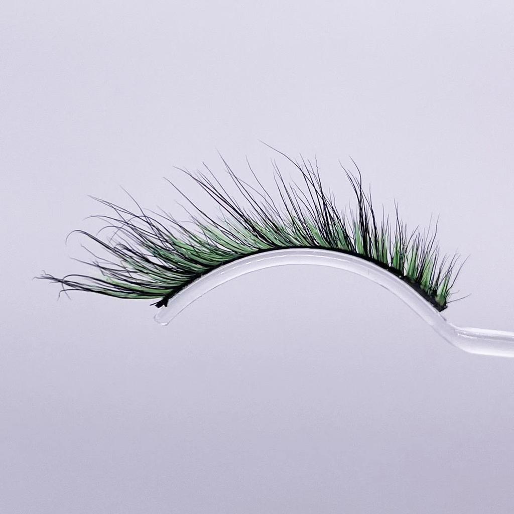 New Product Cat Eye Colored Mink Eyelashes European And American Eye Tail Lengthening Natural Eyelashes