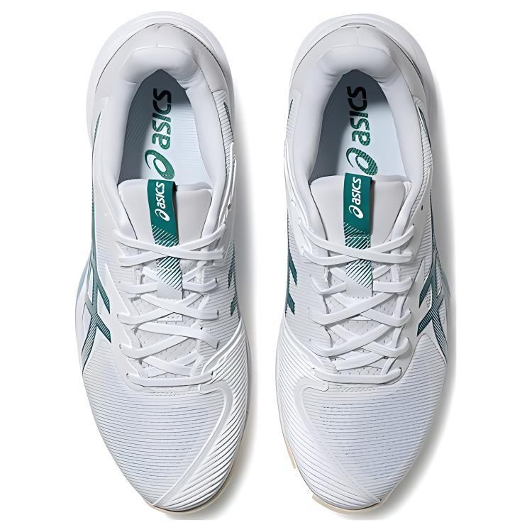 Asics Solution Speed FF 3 Low Top Tennis Shoes Men's White Green - 1041A498-100