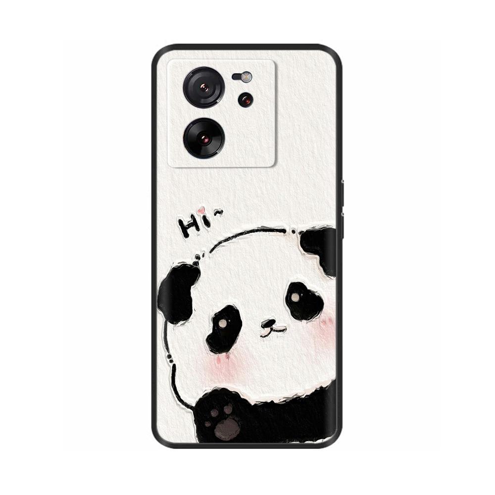 For Xiaomi 13T Pro Case Mi13T Back Phone Cover For Xiaomi13T 13TPro Cases Silicone Fundas Bumper Cute Cartoon Butterfly Panda