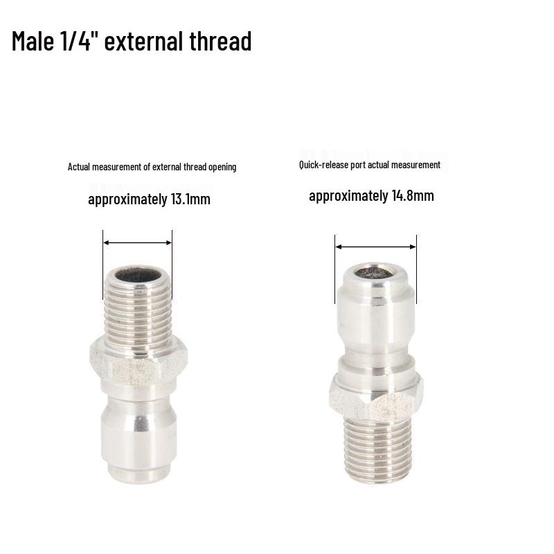High-Pressure Copper Quick-Connect Water Hose Adapter for Car Washers