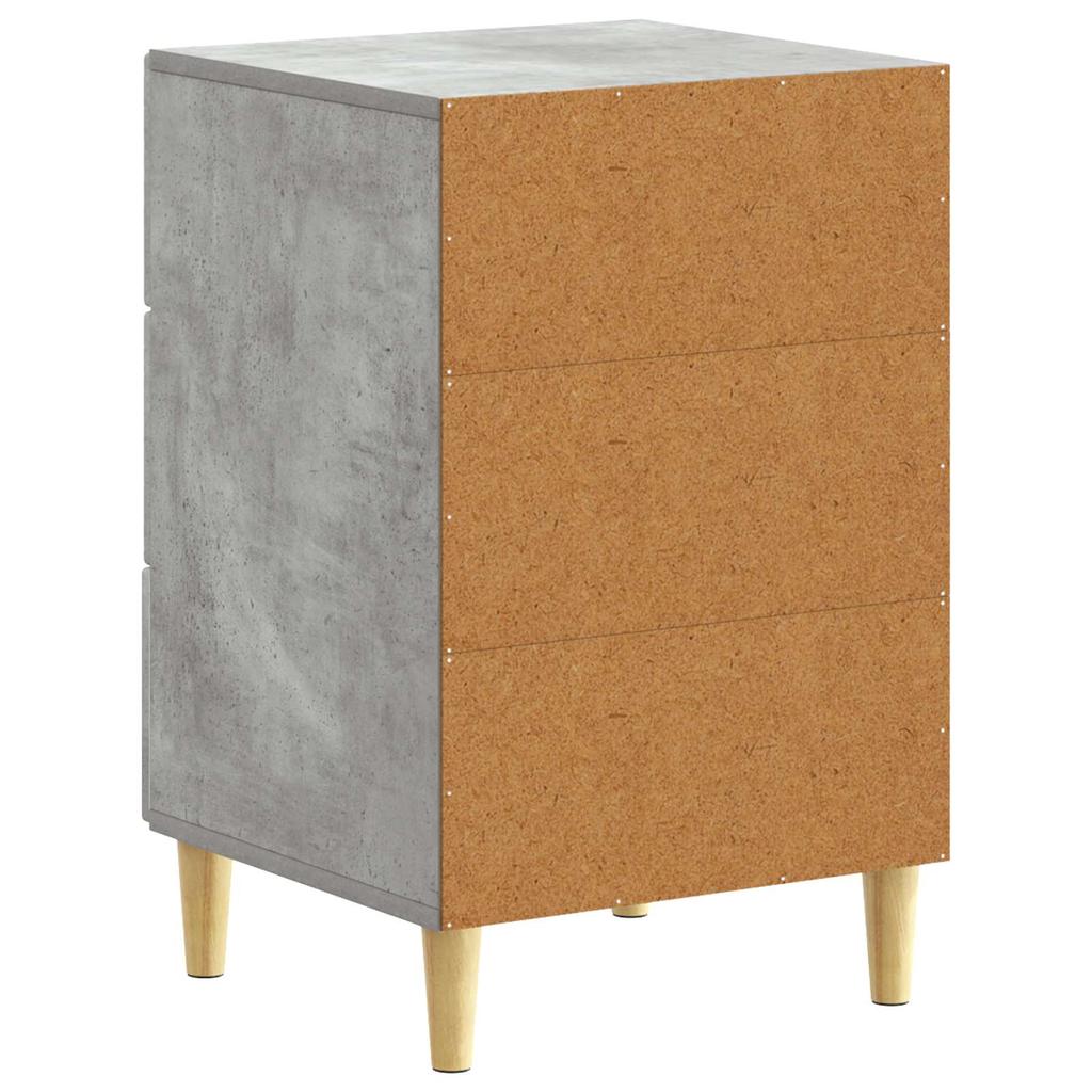 Nightstand Concrete Grey 43 x 39.5 x 66.5 cm Engineered Wood