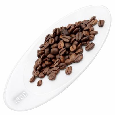 Electronic Kitchen Scale for Coffee, Tea, Spices, Herbs 0.1g 200g LCD (White)