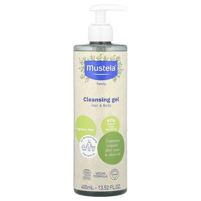 Familien-Reinigungsgel, Haar & Körper, Duftfrei, 400 ml (13.52 fl oz)