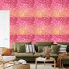 Coral and powder pink glitter wallpaper for living room and bedroom 50x1000