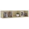 VidaXL Étagère murale à CD Chêne sonoma 75x18x18 cm Aggloméré