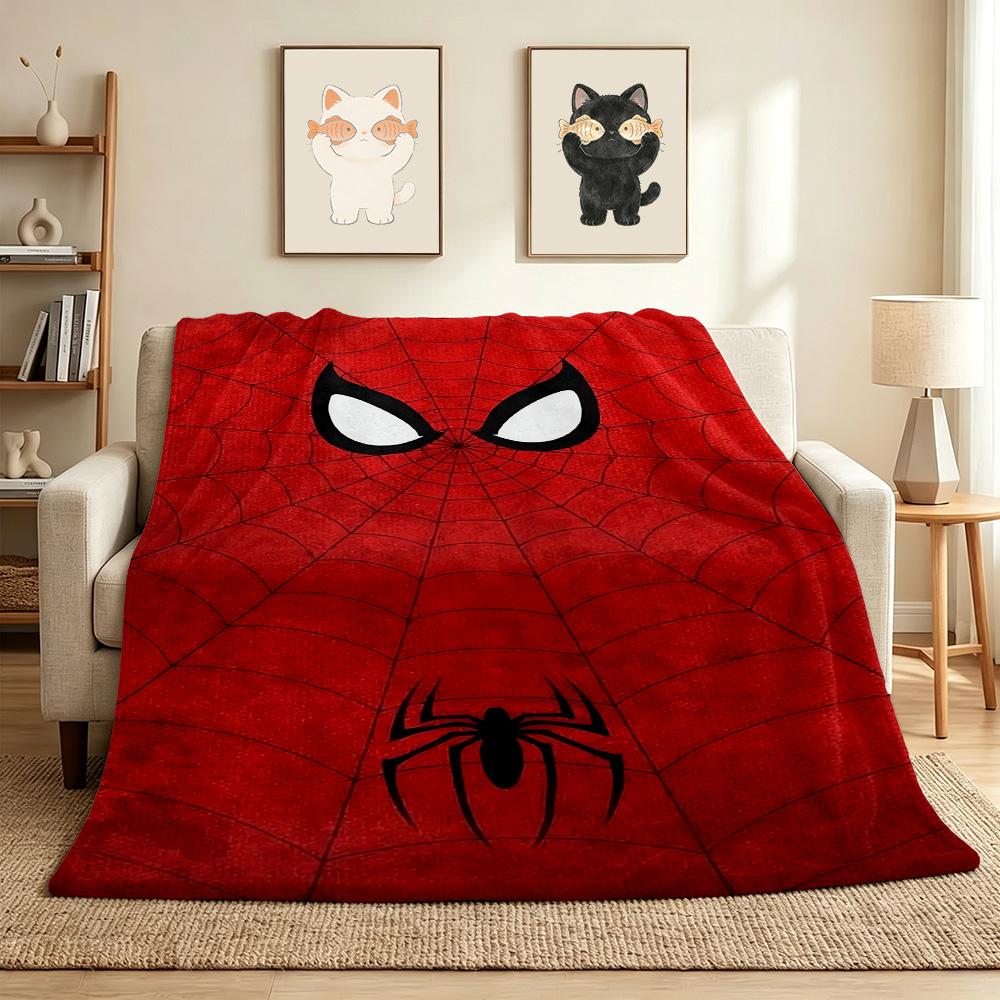 Spiderman Flannel Blanket Throw Blanket Soft Warm Sofa Bed Camping home Decor Unique Christmas Gift C926407