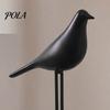 Minimalist Home Decor Accents Black & White Bird Figurine, Modern Art Sculpture for TV Contemporary Office Desktop Ornaments Cabinet Bookshelf