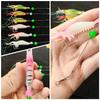 9cm Soft Bait Shrimp Rig with Wire and Hook for Sea Fishing, 6g