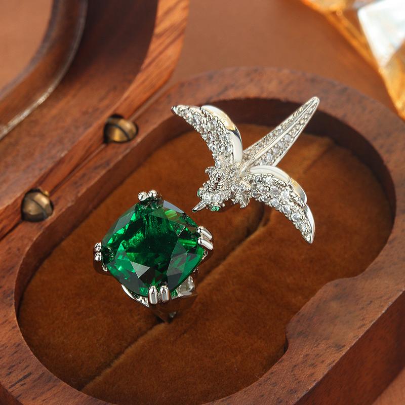 

Красочное квадратное кольцо с цирконом желтого, розового, зеленого и белого цвета в виде птицы для женщин, медное, модное, открывающееся, для вечеринки, на день рождения, ПОДАРОК resizable