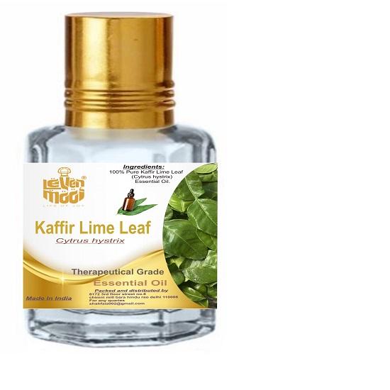 Levenmooi Kaffir Lime Leaf (Citrus hystrix DC.) Pure & Natural Therapeutic Grade Essential Oil Glass