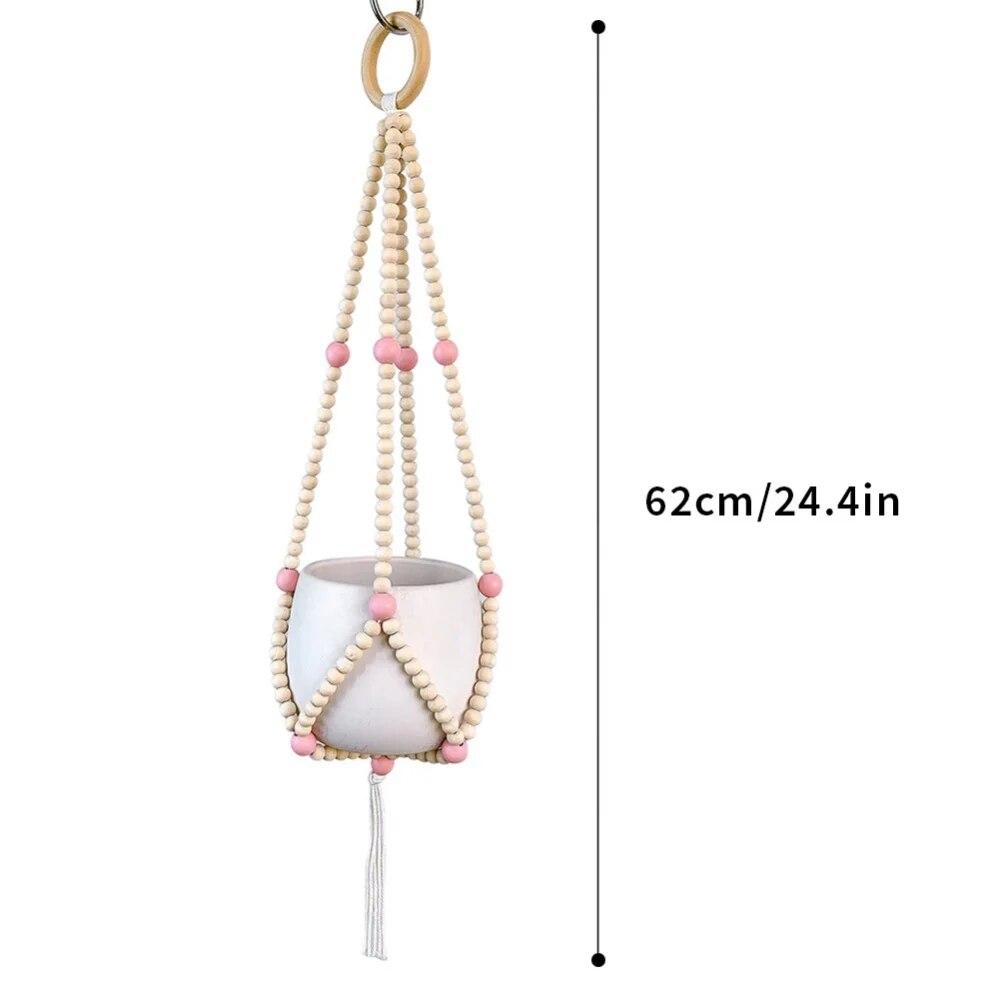 

Природний тримач для рослин. Внутрішня підвісна кошик для кашпо. Кошик для кашпо на відкритому повітрі