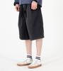 Beoteunseoul Washed Cotton Wide Shorts (Black)