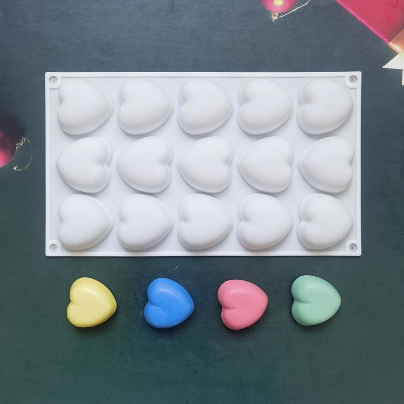 Heart Shaped Chocolate Silicone Baking Molds For French Dessert Mousse Pastry Fondant Candy Gummy Cake Decoration Bakeware Mold
