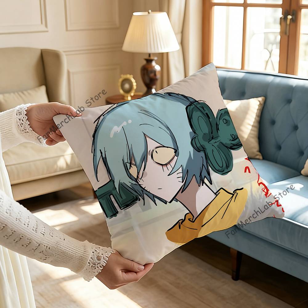 NNyon RanfrenS Fanart Pillow Case Plush Fabric Soft Pillowcase Double Sided Print Sofa Cushion Cover Throw