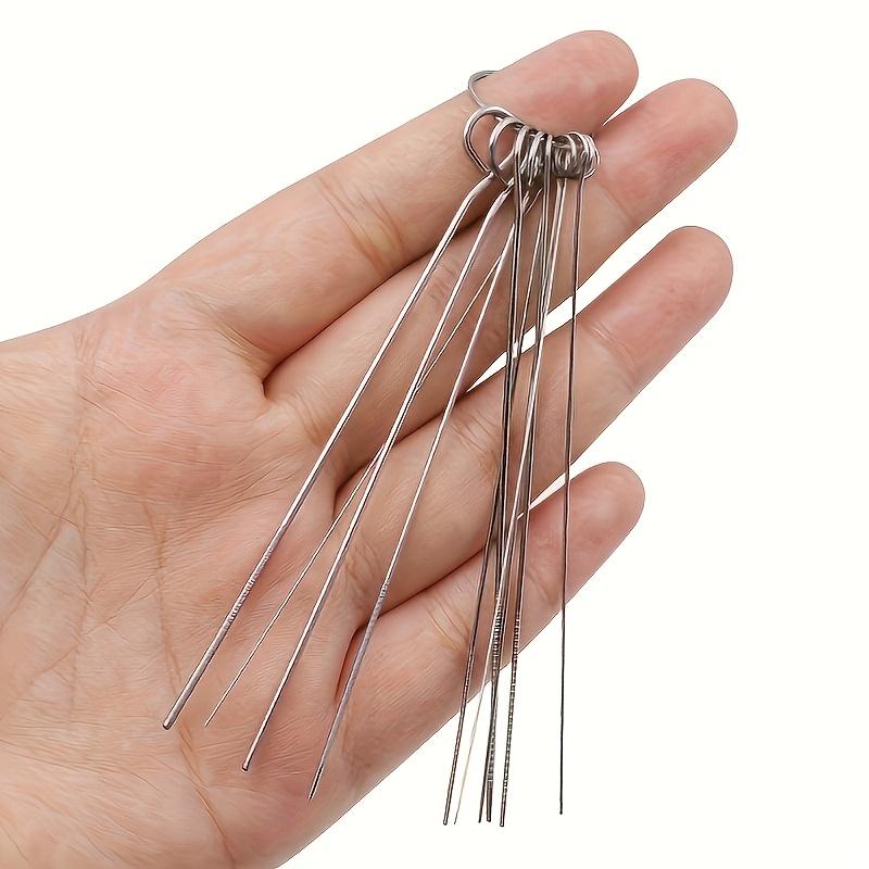 1 Box Portable Shower Head Hole Cleaning Brush, Mini Nozzle Unclogging Tool, Reusable Deep Cleaning Needle Brush for Bathroom Kitchen Faucet