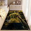 Sports Area Rug, Neymar Jr Brazil 10 Fear None Respect All Dark Poster, Fan Cave Decor, Non-Slip Mat