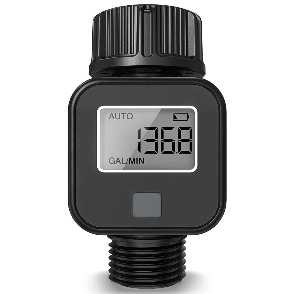 LCD Large Screen Water Flow Meter High Accuracy Electronic Water Meter Flow Sensor  Garden Watering BSP3/4”
