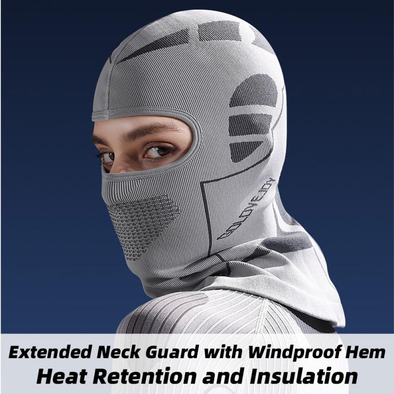 Winter Cycling Mask for Men Women Winter Warm Face Mask Motorcycle Riding Mask Knitted Thermal Insulated with Elasticity
