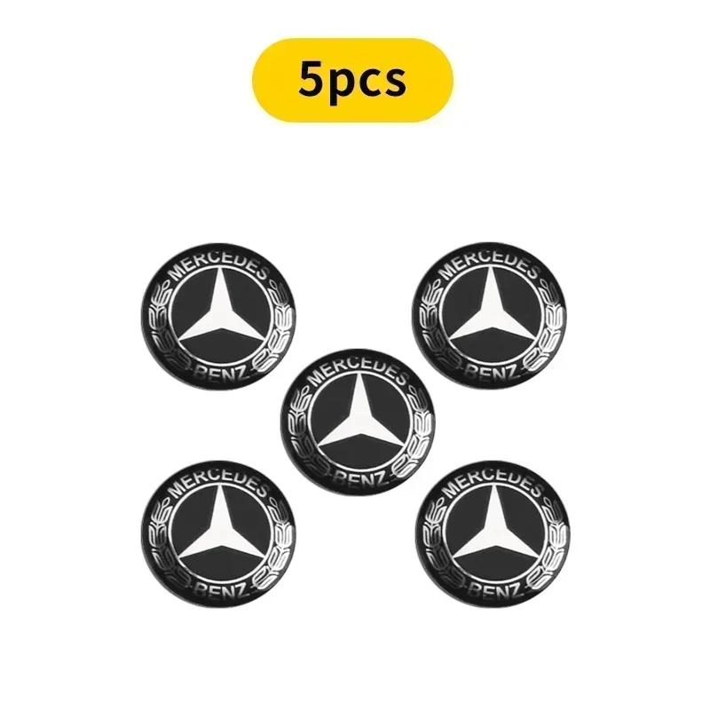 14mm Car Key Sticker Logo 3D Metal Emblem For Mercedes Benz B/C/E/S Class A Class C200L GLC GLE CLA accessories Car Styling CD2