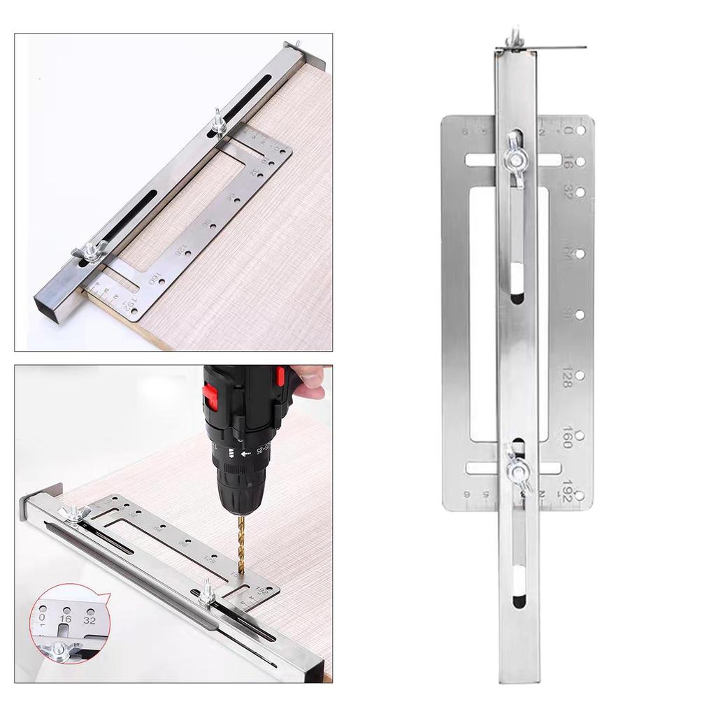 Cabinet Drill Locator Jig Drawer Handle Hole Sleeve Hardware Template Tool Woodworking Tools