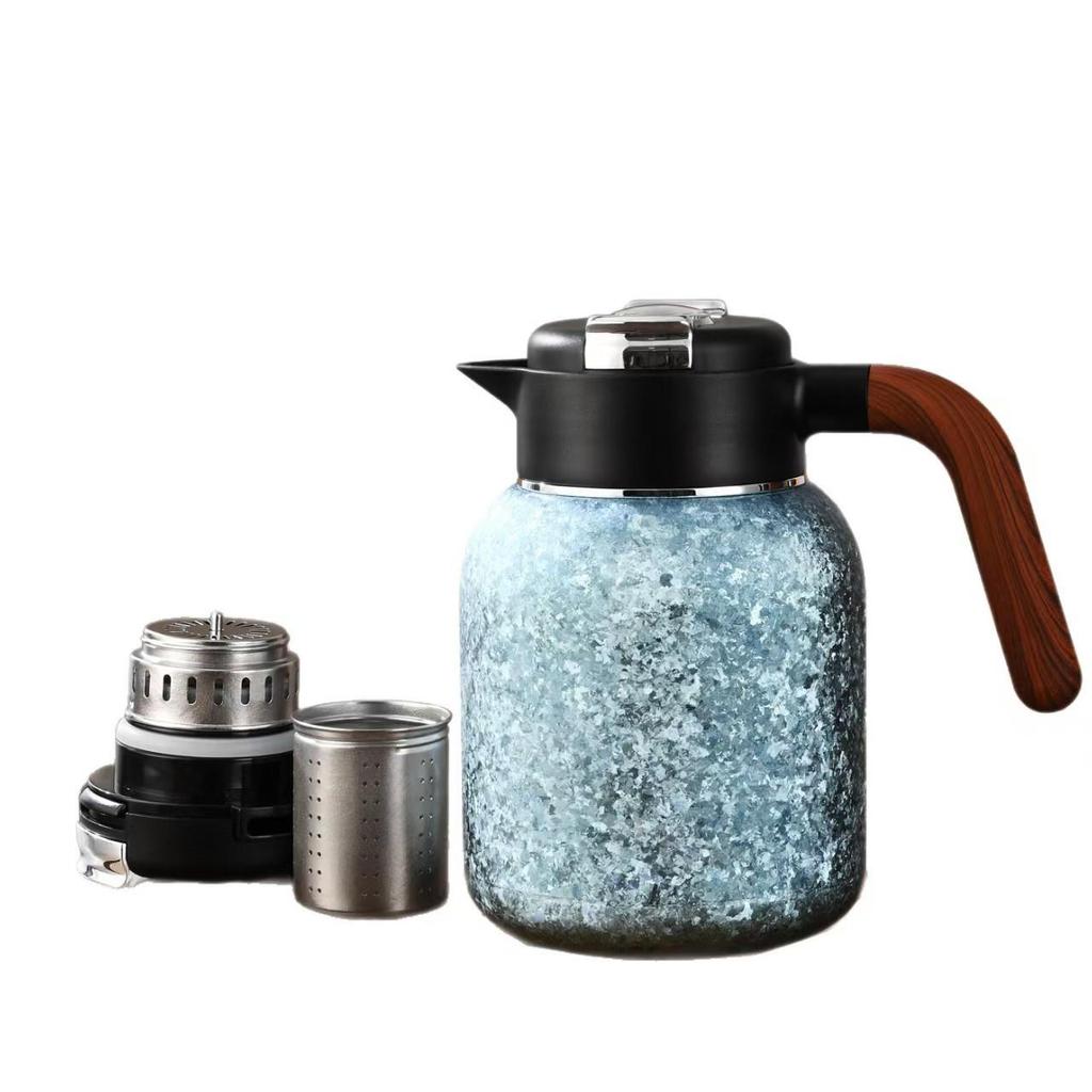 Premium Titanium-Coated Large Capacity Thermos Pot for Office Tea Brewing & Stewing - Ideal Business Gift