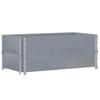 Pallet Top Frame Set 2 Pcs Gray 100 X 50 Cm Solid Pine Wood