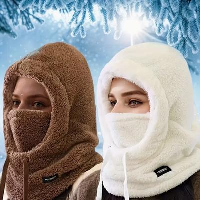 Cache-oreilles chauds d'hiver pour femmes Couvre-cou Masque polaire coupe-vent