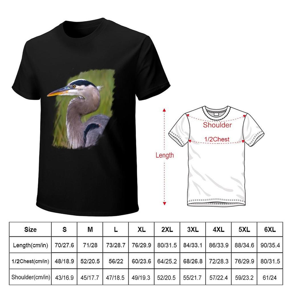 Kingly Blue Heron TShirt TShirt anime tshirt vintage shirts men