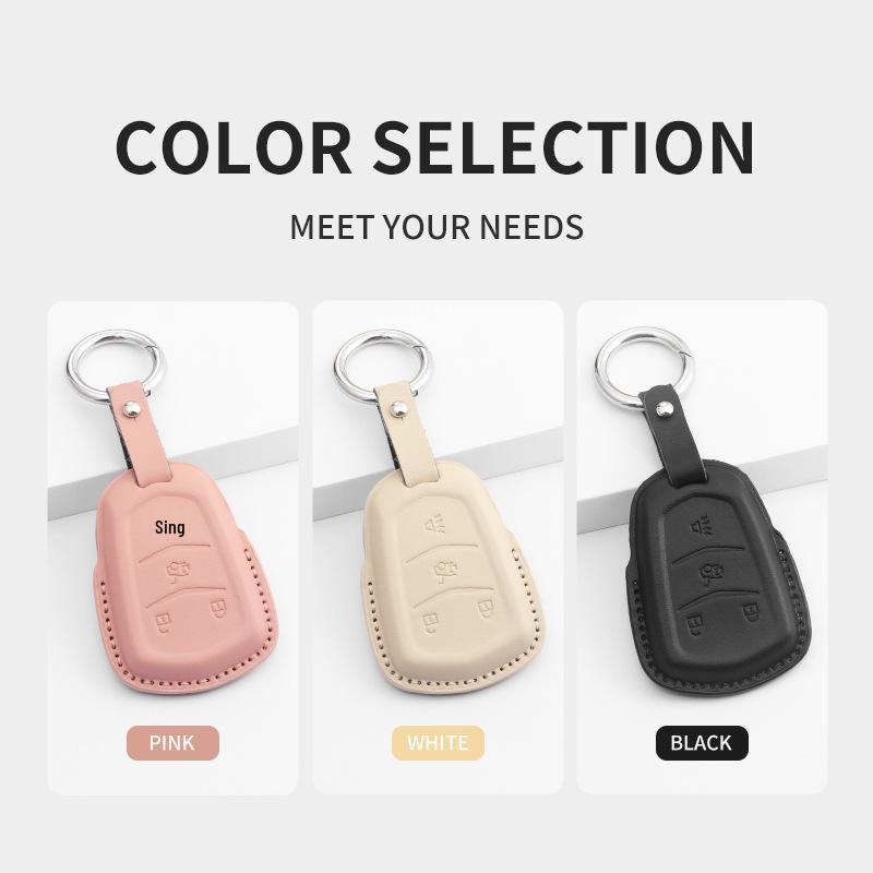Cadillac XT Key Case with SRT Buckle for XT4, XT5, XT6, XTS, CT4, CT5, CT6, ATSL