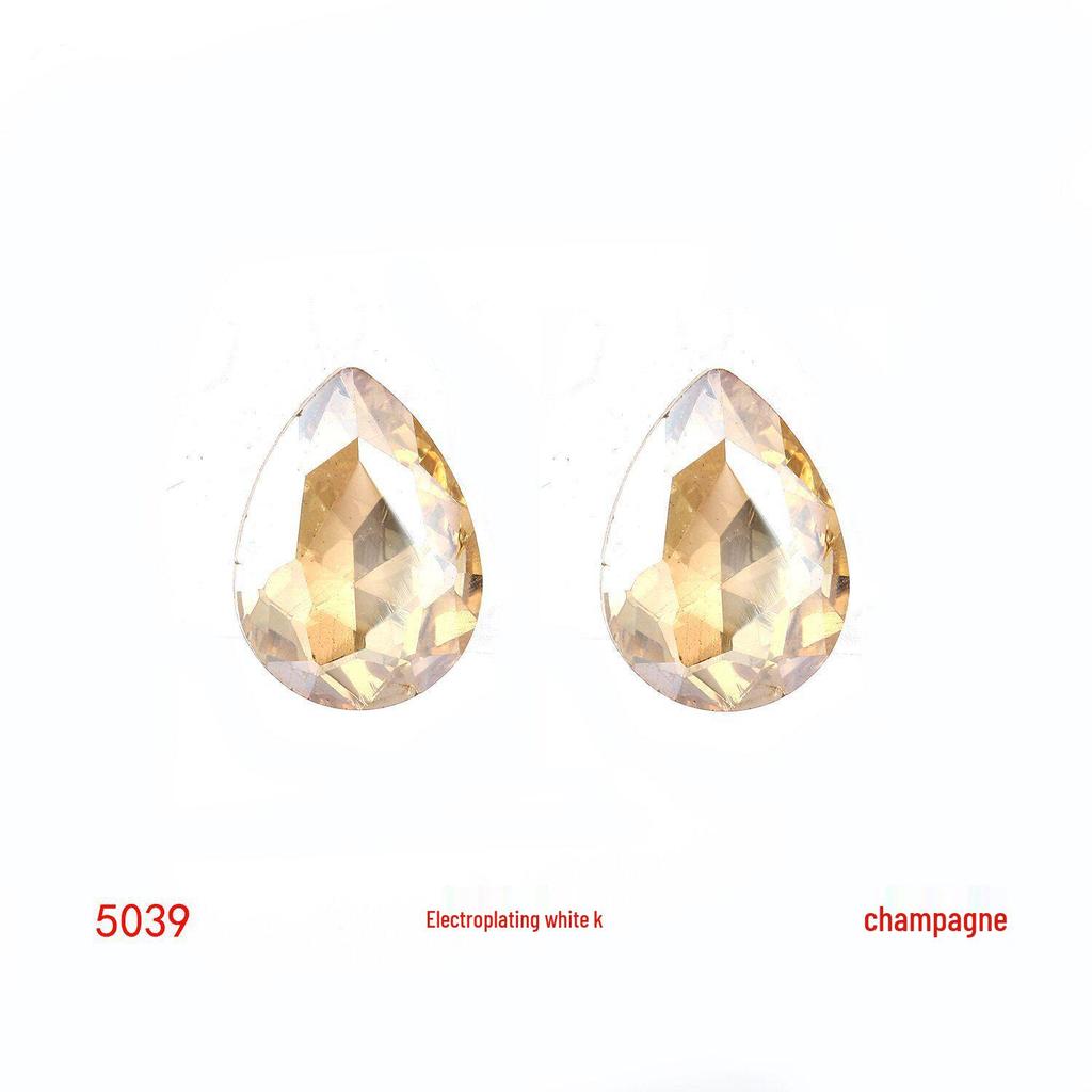 Colored Glass Teardrop Pointed Rhinestones for Shoes, Bags, Nail Art & DIY Accessories