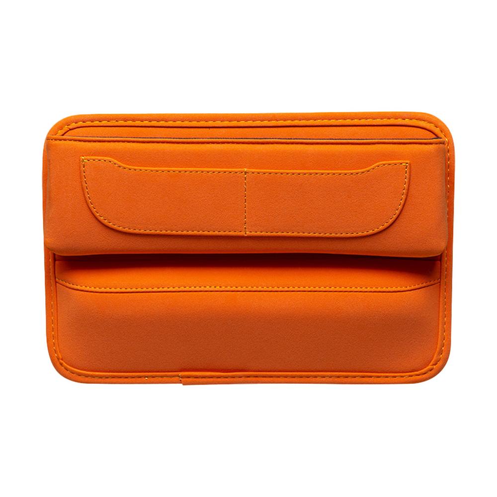 Car Seat Crevice Organizer Armrest Filler With Charging Hole Car Seat Filler Organizer For Glasses Keys Cards Small Items Truck оранжевый