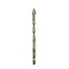 Yellow Coated Four Flute Eccentric Serrated Dry Drill Bit for Full Ceramic Glass Marble Concrete Sharp Sawtooth Cutting Head