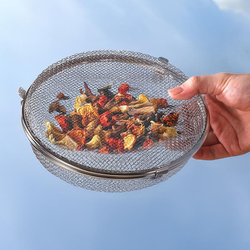 304 Stainless Steel Airfryer Basket Quickly Drain Oil Rust-Proof Draining Basket Safety Multi-Functional Baking Basket