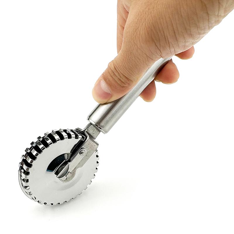 Stainless Dumpling Embossing Side-Embossed Biscuit Mold Hand-Cutting Machine For Baking Pastry Decoration Rolling Wheel Tools