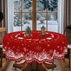 Christmas Elk Snowflakes Tablecloth Christmas Decorations for Home 2025 Xmas Kitchen Dining Table Cover Navidad New Year 2026