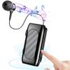 BT 5.2 Wireless Earbuds with Mic Collar Clip In Ear Earphone with Retractable Wire Headset for Phones