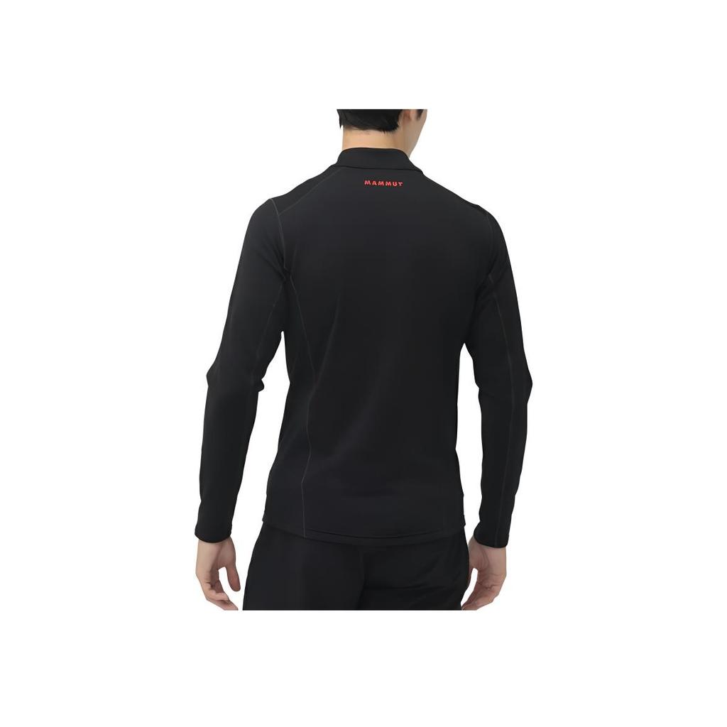Mammut Aenergy ML Classic Red Label Mid-Layer Fleece Half-Zip Lightweight Warm Breathable Jacket Men jackets Black 1016-01660-0001