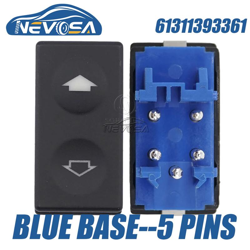 NEVOSA 61311387916 61311393361 61318365300 61311387387 For BMW E36 318I 325I Z3 318ti 325is Power Window Switch Single Button