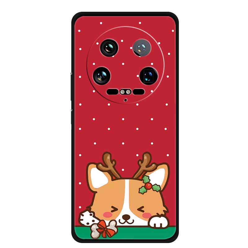 Christmas Phone Case For Xiaomi 14 Ultra Pro Case Soft Silicone Luxury Deer Cover for Xiaomi 13 Ultra Pro Back Coque Cases 14pro