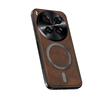 For Vivo X300 Ultra Case Magnetic Elegant Leather Wear-Resistant Lens Fully Covered Non-Slip Grip Edge Cover Shell