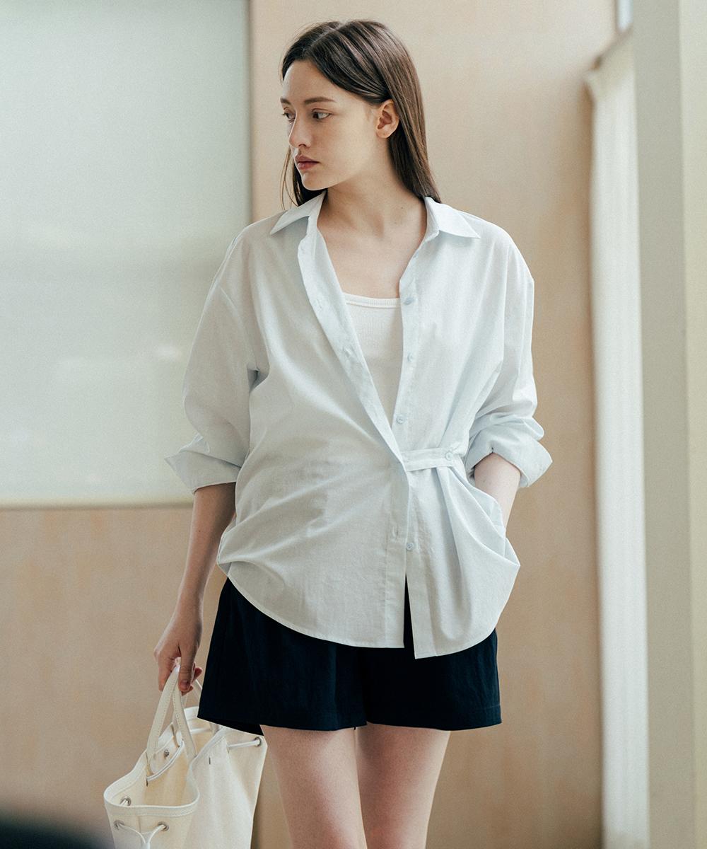 Noing Summer Two-Way Shirt (Blue) Blue