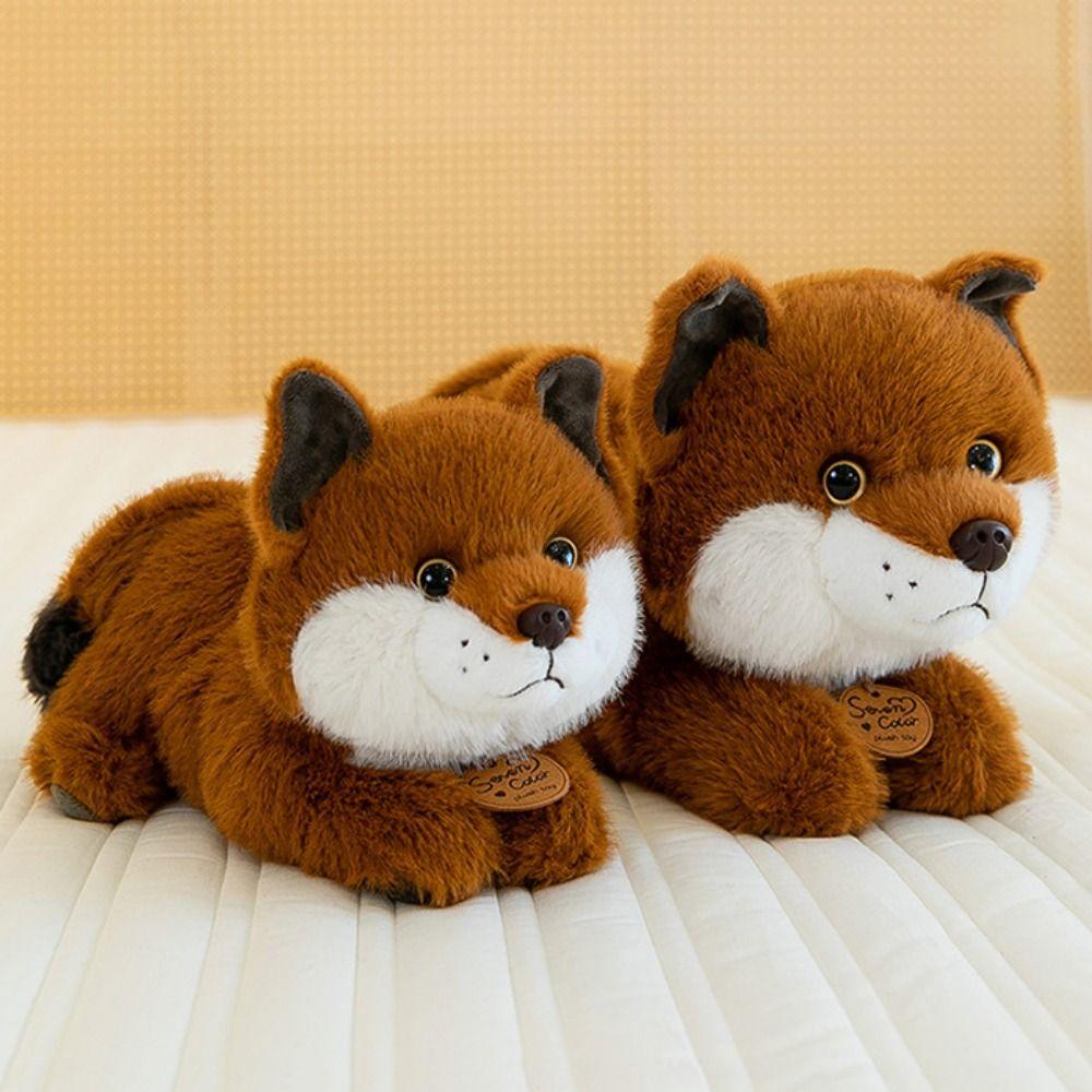 Lying Down Animal Stuffed Doll Plushies Furry Huggable Doll Animal Plush Toy  Kids Toys Present