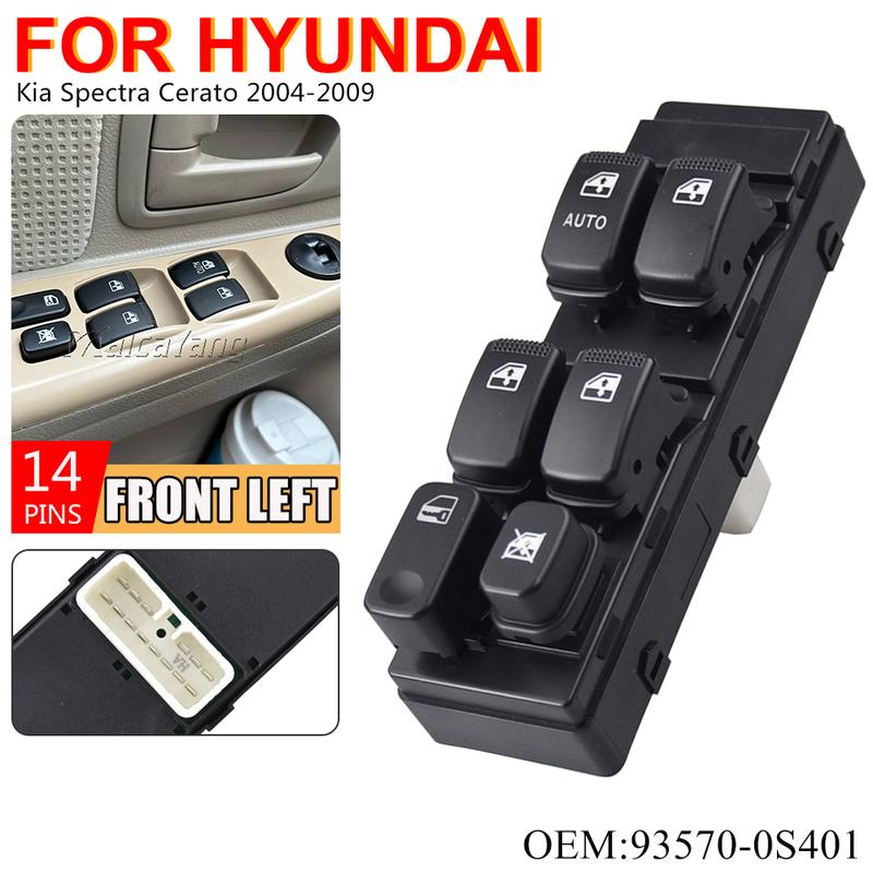 Power Window Switch Window Driven Switch For Kia Spectra Cerato 2004 2005 2006 2007 2008 2009 93570-0S401 935700S401
