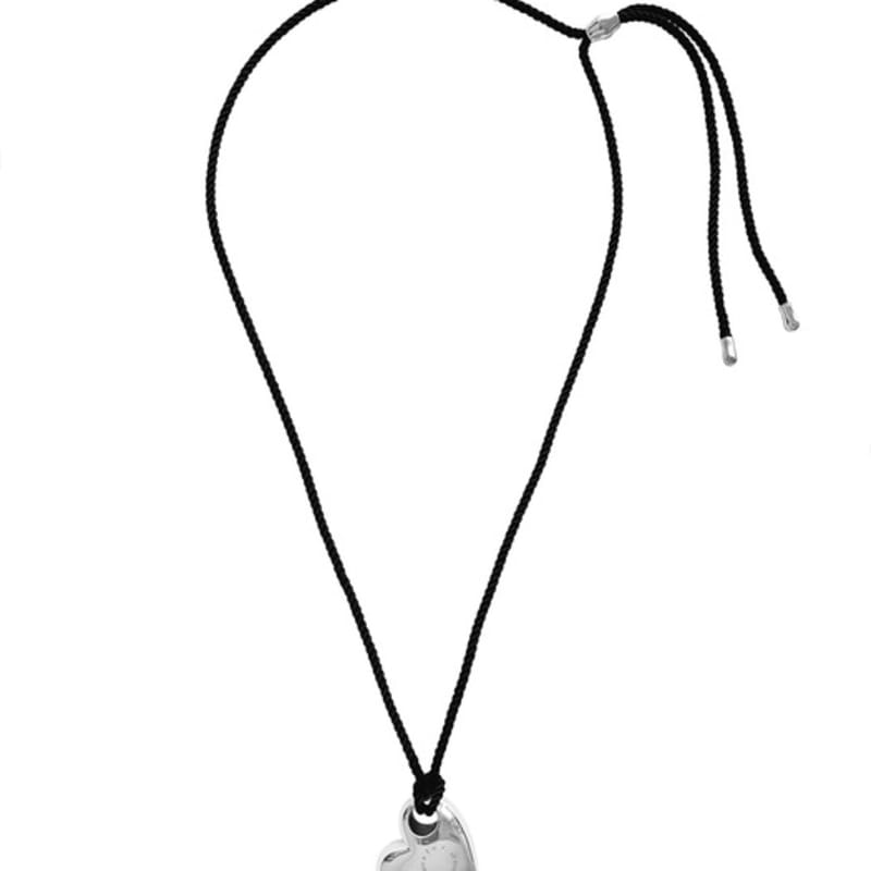 Efor. Collana Cuore e Cordino Nero