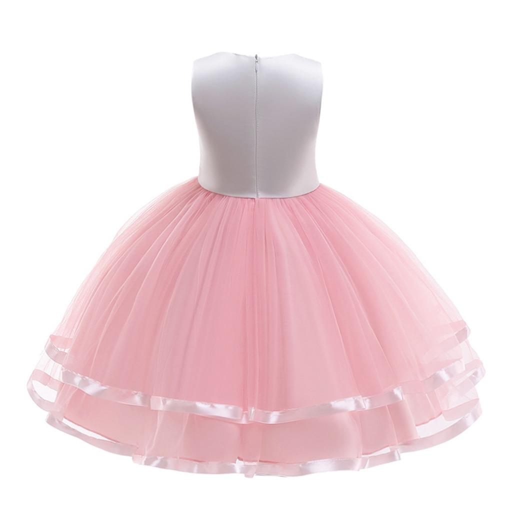 Unicorn Tutu Dress for Girls Princess Cosplay Costume Cotton Tutu Skirt Pink 140cm 8-10 Years