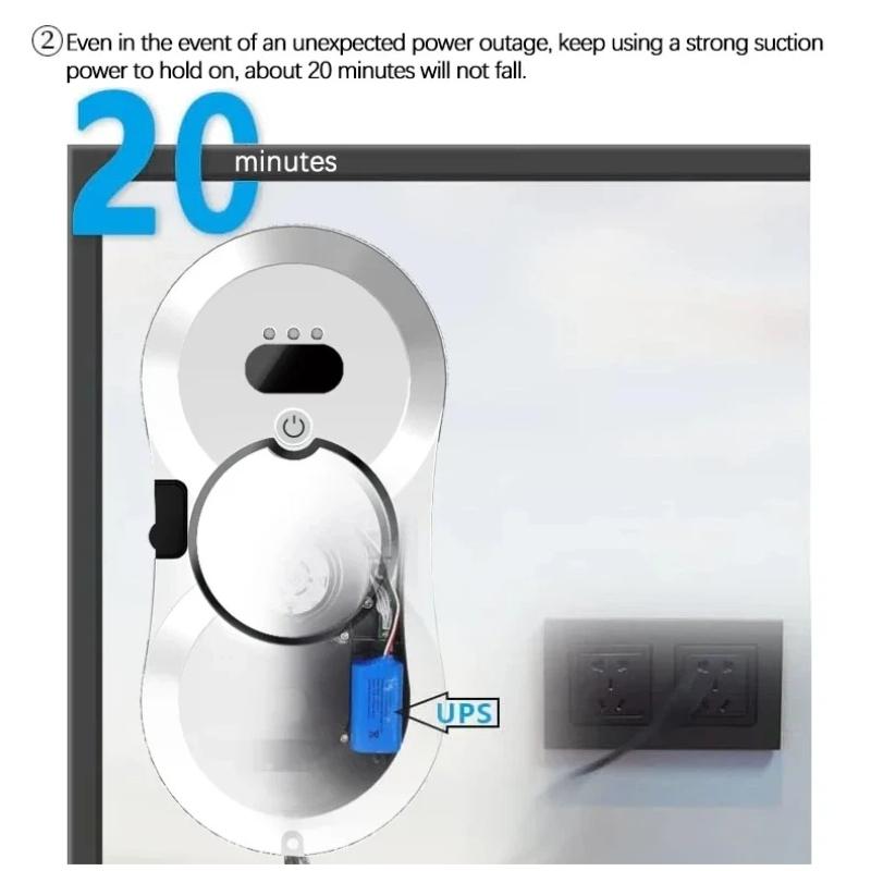 Smart Water Spray Window Cleaner, Fully Automatic Household Glass Cleaning Tool, Wet and Dry Dual-use, Ultra-thin Glass Cleaner.